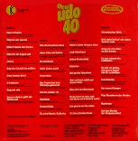Udo Jürgens - Udo 40 -  Seine 40 größten Erfolge - LP Back-Cover