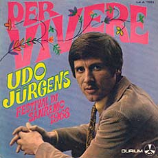 Udo Jürgens - Per vivere / Ridendo vai - Vinyl-Single (7") Front-Cover