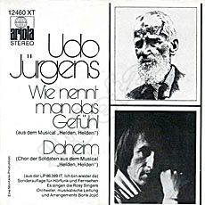 Udo Jürgens - Wie nennt man das Gefühl / Daheim - Vinyl-Single (7") Front-Cover