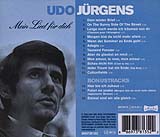 Udo Jürgens - Mein Lied für dich - CD Back-Cover