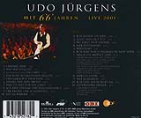 Udo Jürgens - Mit 66 Jahren - Live 2001 - CD Back-Cover