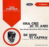 Udo Jürgens - Ora che io ti amo / Se non ti capira - Vinyl-Single (7") Back-Cover
