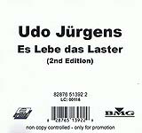 Udo Jürgens - Es lebe das Laster 2nd Edition - CD Front-Cover