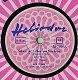 Udo Jürgens - Schwarzer Kaffee aus San Juan / Sweet-Mary - Schellackplatte Front-Cover