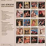 Udo Jürgens - Meine schönsten Lieder - LP Back-Cover