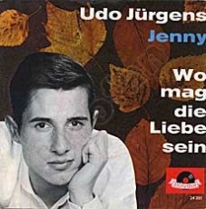 Udo Jürgens - Jenny / Wo mag die Liebe sein - Vinyl-Single (7") Front-Cover