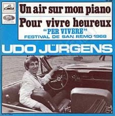 Udo Jürgens - Un air sur mon piano / Pour vivre heureux - Vinyl-Single (7") Front-Cover