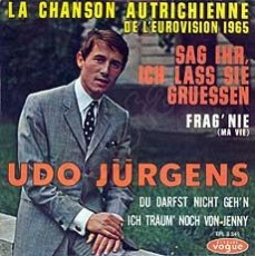 Udo Jürgens - Chanson Autrichienne 1965 - Vinyl-EP Front-Cover