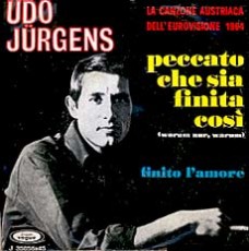 Udo Jürgens - Peccato che sia finita cosi / Finito l'amore - Vinyl-Single (7") Front-Cover