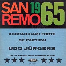 Udo Jürgens - Abbracciami forte / Se partirai - Vinyl-Single (7") Front-Cover