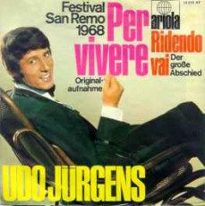 Udo Jürgens - Per vivere / Ridendo vai - Vinyl-Single (7") Front-Cover