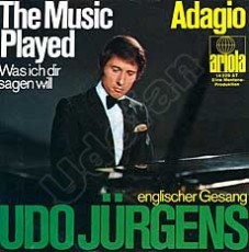 Udo Jürgens - The music played / Adagio - Vinyl-Single (7") Front-Cover