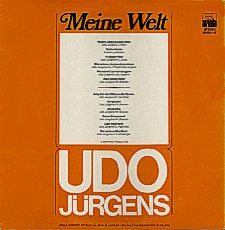 Udo Jürgens - Meine Welt - LP Back-Cover