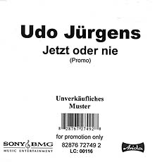 Udo Jürgens - Jetzt oder nie - CD Front-Cover