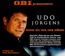 Udo Jürgens - Mehr als nur vier Wände (OBI für Mitarbeiter) - CD Front-Cover