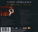 Udo Jürgens - Mit 66 Jahren - Live 2001 - CD Back-Cover