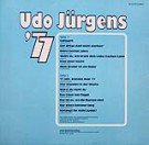 Udo Jürgens - Udo Jürgens '77 - LP Back-Cover