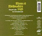 Udo Jürgens - Wenn es Weihnachten wird - CD Back-Cover