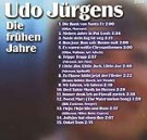 Udo Jürgens - Die frühen Jahre - CD Back-Cover