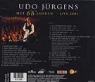 Udo Jürgens - Mit 66 Jahren - Live 2001 - CD Back-Cover