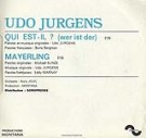 Udo Jürgens - Qui est-il / Mayerling - Vinyl-Single (7") Back-Cover
